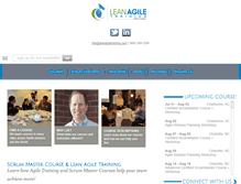 Tablet Screenshot of leanagiletraining.com